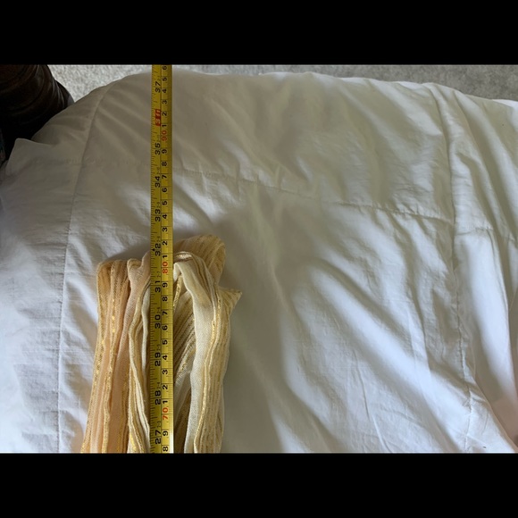 Yellow Gold Glitter Scarf - Picture 7 of 7